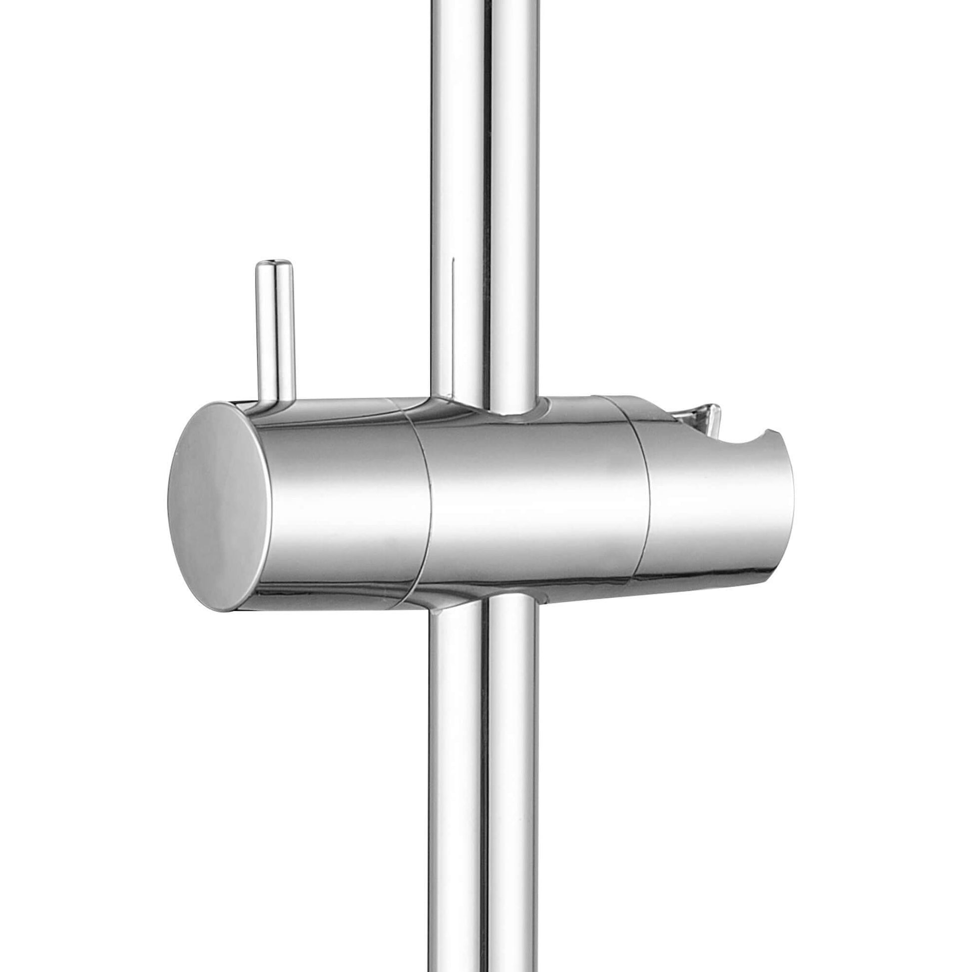 Buy Modern shower slider rail with bracket - chrome Online UK | HOUSE OF ENKI