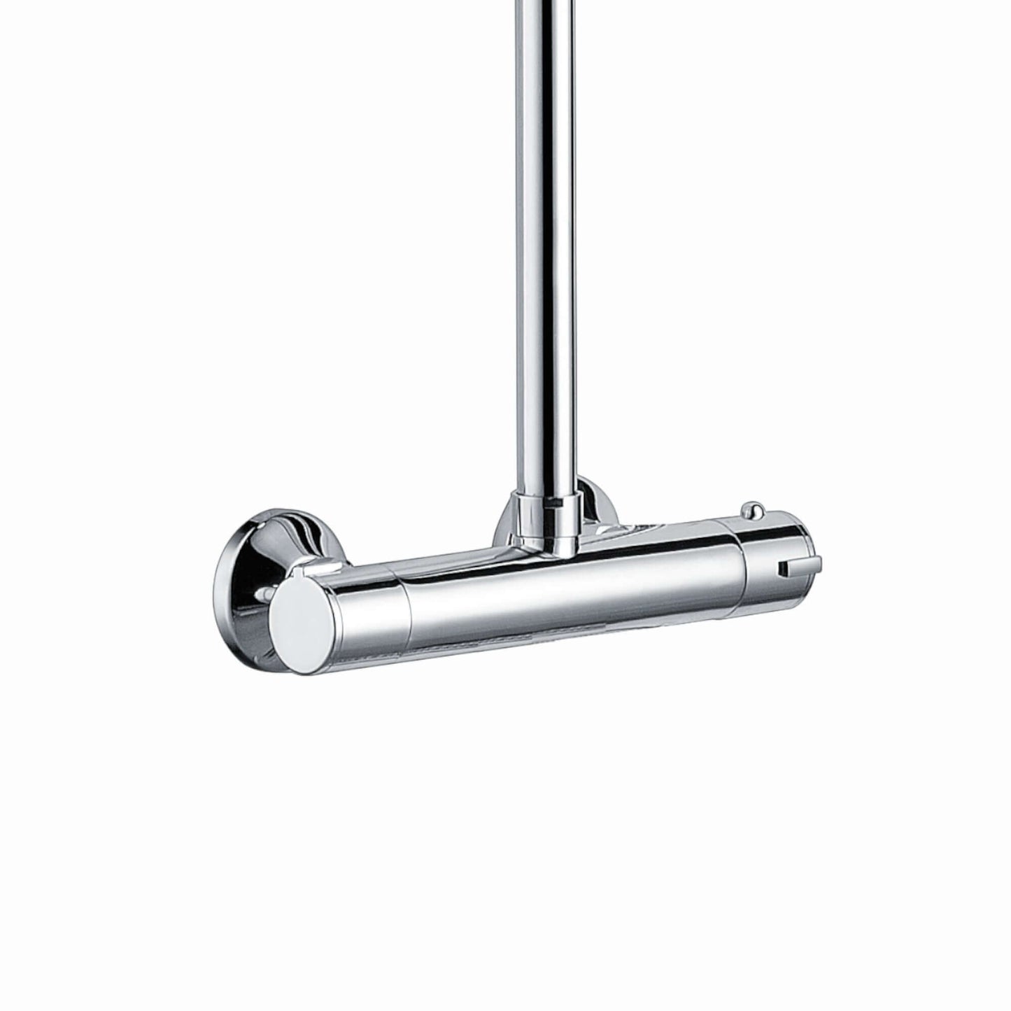Buy Dune thermostatic bar shower set single outlet with ultra slim 200mm overhead shower - chrome Online UK | HOUSE OF ENKI