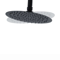 Dune round thermostatic shower set 200mm head & handheld - matte black - Showers