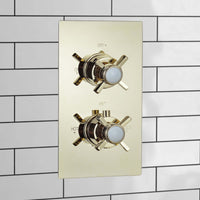 SH0261-02-TSV056-01-edward-traditional-crosshead-and-white-detail-concealed-thermostatic-twin-shower-valve-with-1-outlet-english-gold