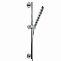 Dune contemporary thermostatic shower mixer bar valve with slider rail kit - chrome - Showers