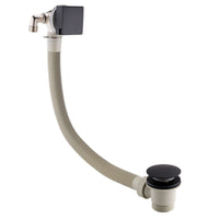 Buy Milan Square Thermostatic Concealed Shower Set with Bath Filler, Wall Overhead Shower, Handset Kit - Black Online UK | HOUSE OF ENKI