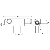 Vito Vertical Thermostatic Shower Bar Mixer Valve Tap With Contemporary Douche Bidet Handshower Spray Kit - Chrome - Showers