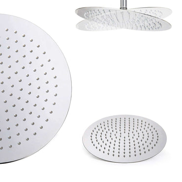 Buy Dune round thermostatic shower set 300mm head & handheld - chrome Online UK | HOUSE OF ENKI