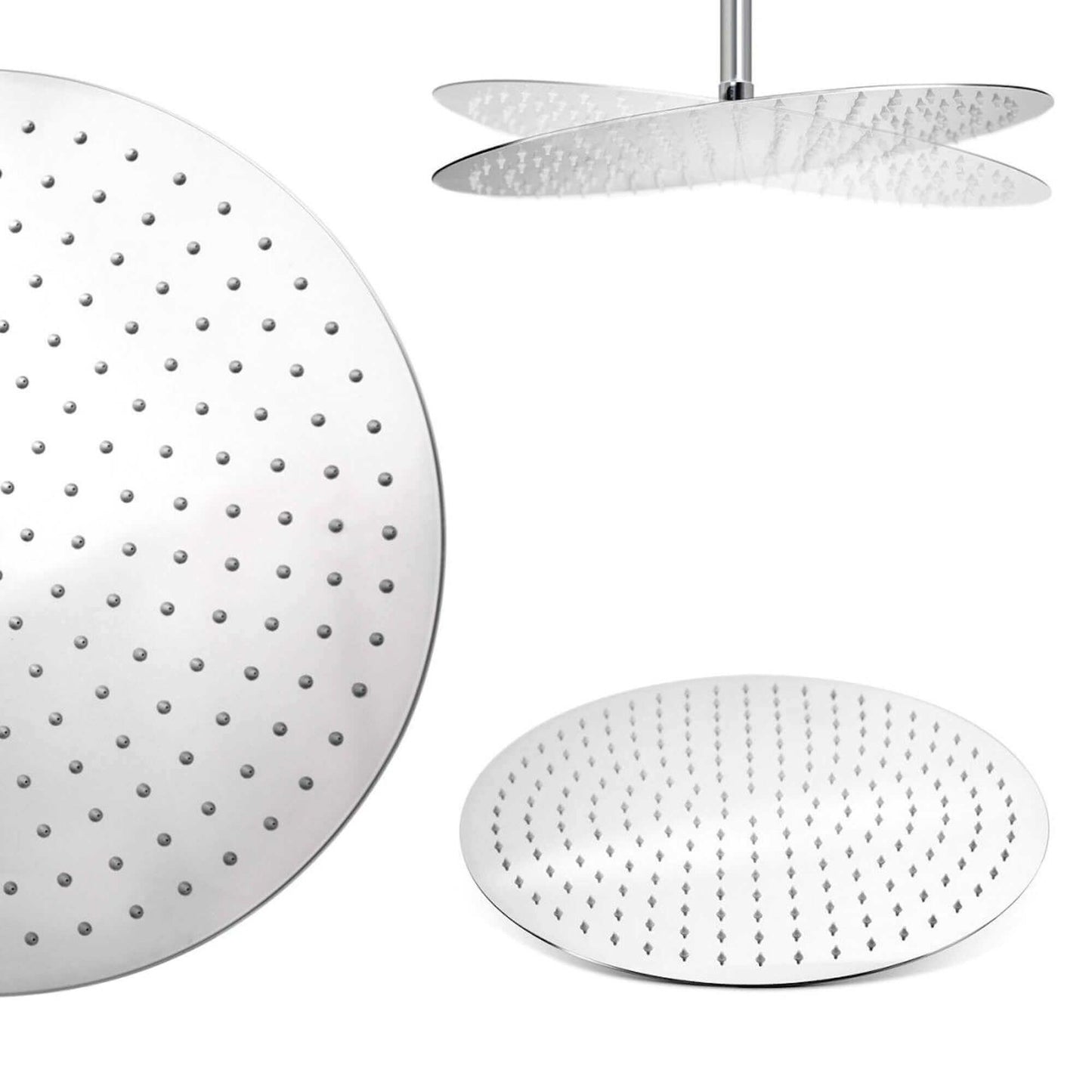 Buy Dune round thermostatic shower set 400mm head & handheld - chrome Online UK | HOUSE OF ENKI