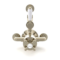 Downton Traditional Twin Thermostatic Shower Valve Exposed With Top Return To Wall Bend - Gold