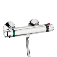Buy Luna standard thermostatic bar shower valve bottom outlet - chrome Online UK | HOUSE OF ENKI