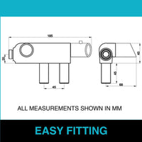 Buy Vito vertical thermostatic shower bar mixer valve tap - chrome Online UK | HOUSE OF ENKI