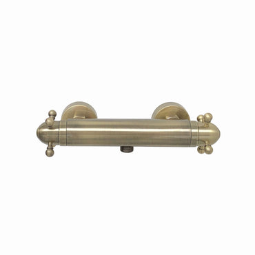 Buy Gallant traditional thermostatic shower bar mixer valve 1/2" outlet - antique brass Online UK | HOUSE OF ENKI