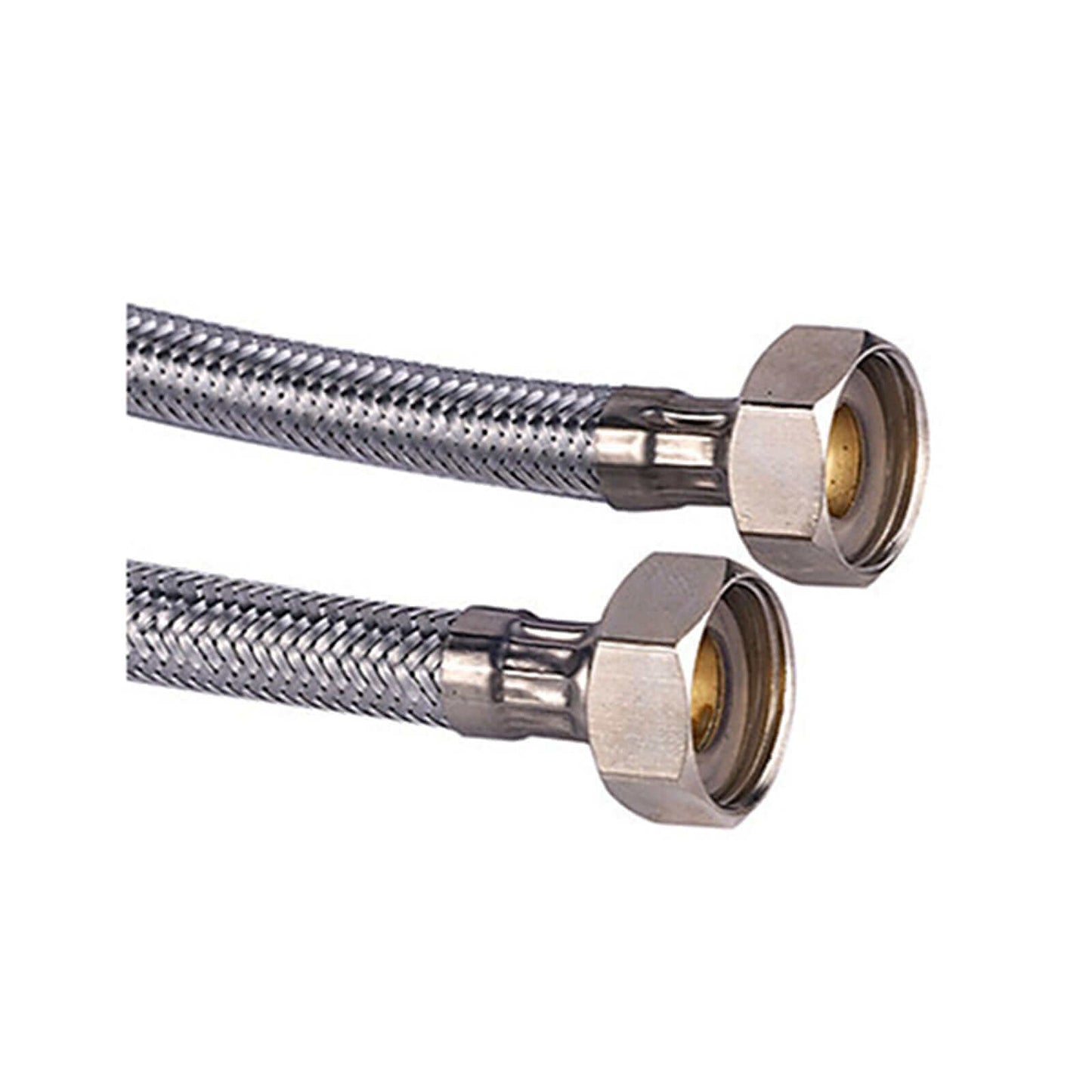 Buy Pair of flexible braided tap connectors for kitchen or basin taps 10mm x 400mm x 1/2" online UK