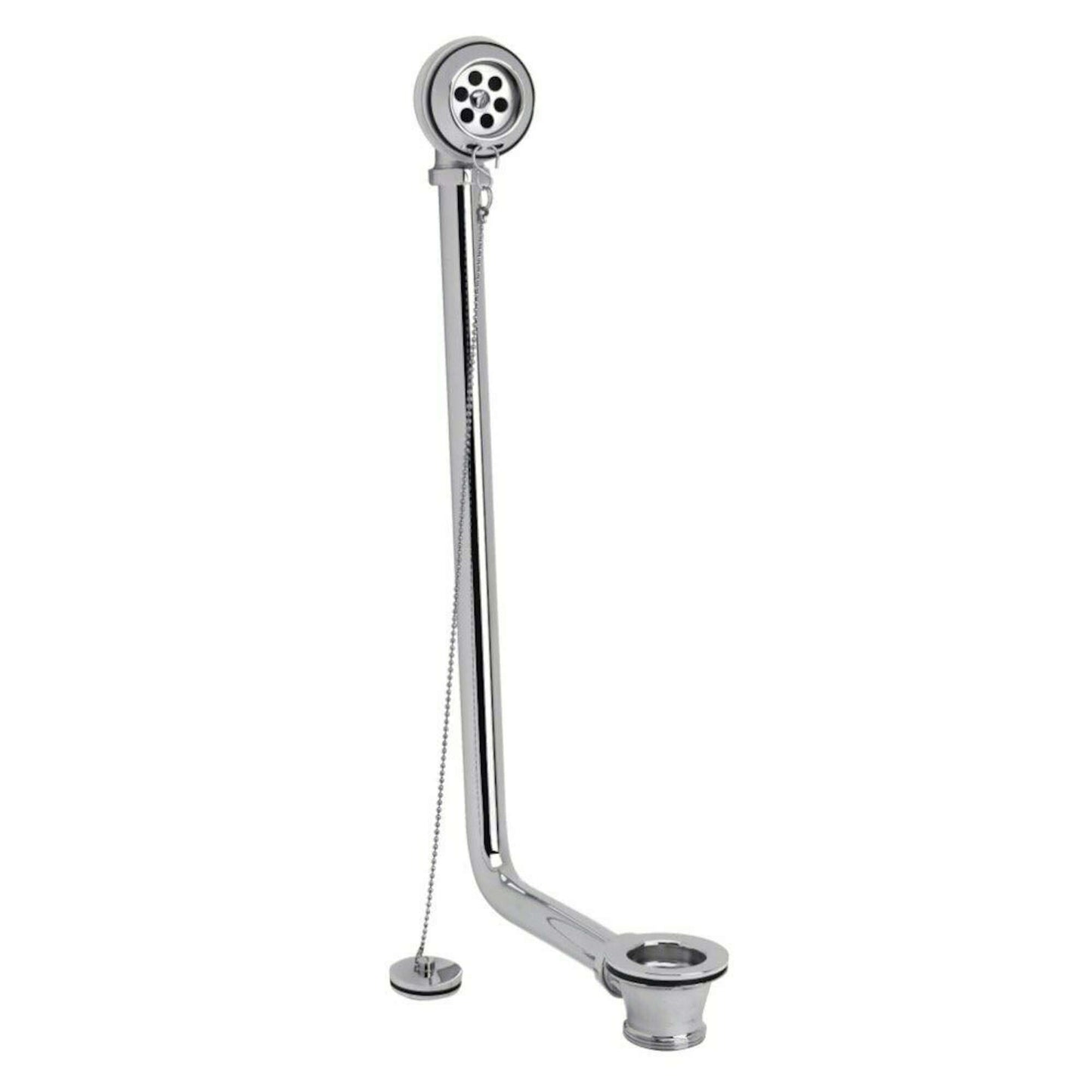 Buy Traditional Exposed Bath Retainer Waste & Ball Chain Plug with Overflow - Chrome Online UK | HOUSE OF ENKI