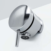 Round freeflow bath filler with overflow and pop up waste - chrome - Taps