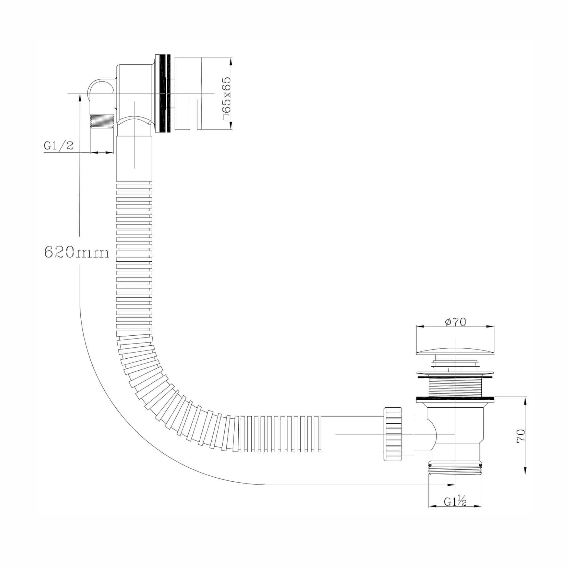Buy Milan Square Thermostatic Concealed Shower Set with Bath Filler, Wall Overhead Shower, Handset Kit - Chrome Online UK | HOUSE OF ENKI