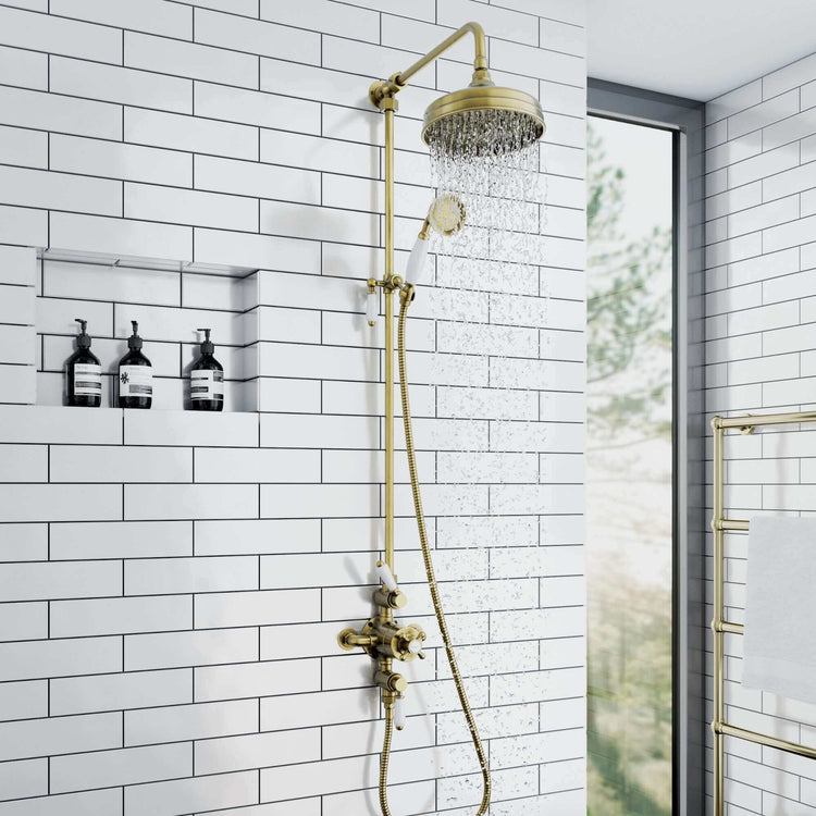 Antique Brass Showers