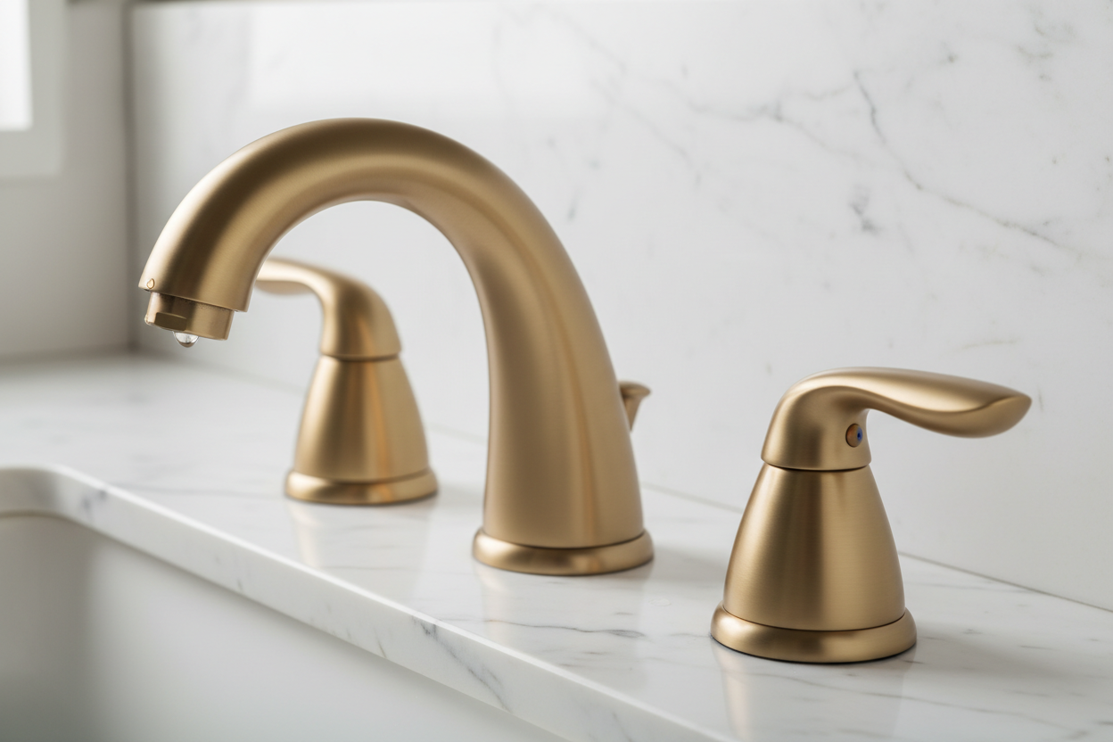 Brushed Bronze Taps