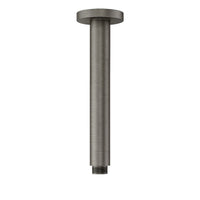 Round ceiling mounted shower arm 180mm - gunmetal grey