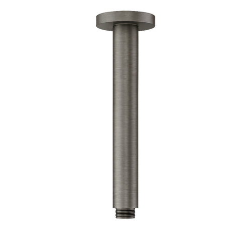 Round ceiling mounted shower arm 180mm - gunmetal grey