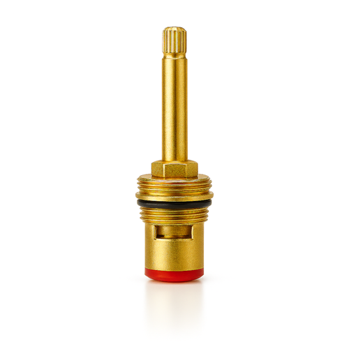 Brass 1/2" single valve - wall mounted basin mixer tap Camberley, Zara - HOT
