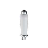 Single lever with white ceramic for Downton basin or bath tap - chrome