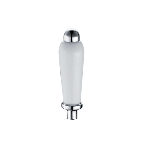 Buy Single lever with white ceramic for Downton basin or bath tap - chrome online UK