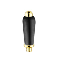 Single lever with black ceramic for Downton basin or bath tap - gold