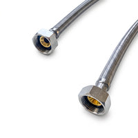 Pair of flexible tap connectors 3/4" x 50cm x 3/4"