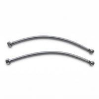Pair of flexible tap connectors 1/2" x 50cm x 3/4"