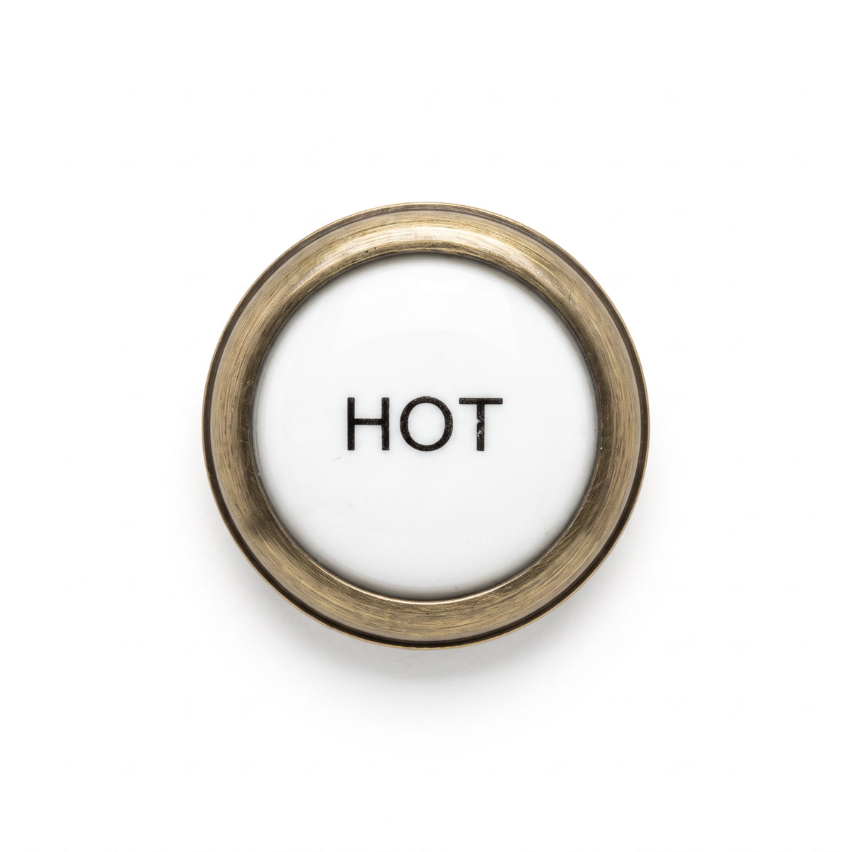 HOT ceramic indicator with retainer for handle BT3203, BT3206, BT3208, BT3213 Camberley - antique brass