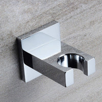 Rectangle wall bracket for shower heads solid brass - chrome