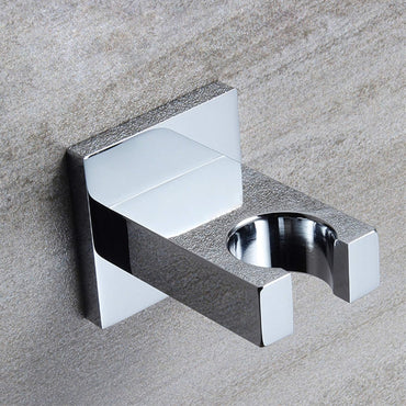 Rectangle wall bracket for shower heads solid brass - chrome