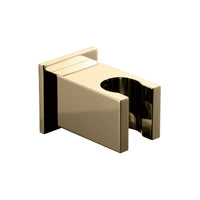 Square wall bracket for shower heads solid brass - brushed brass