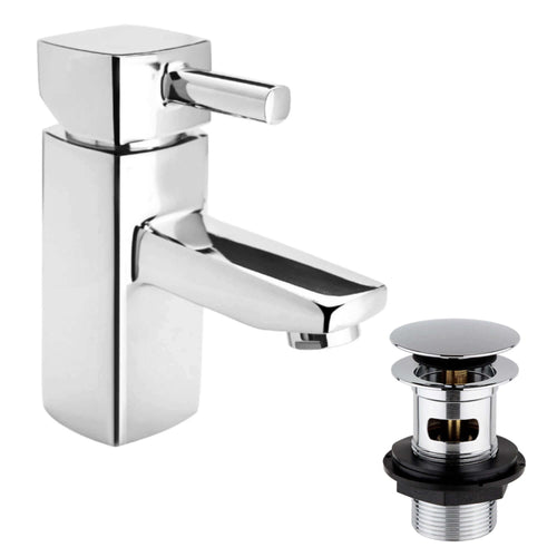 Buy Stella basin mixer tap with slotted waste - chrome online UK