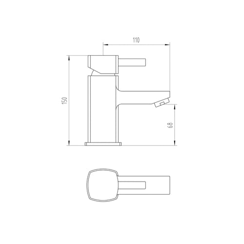 Buy Stella basin mixer tap with slotted waste - chrome online UK