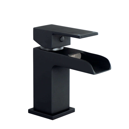 Buy Plaza basin mixer tap + slotted waste - matt black online UK