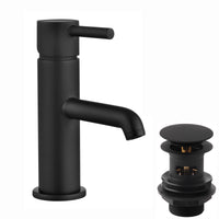 Zara basin mixer tap + slotted waste - matte black