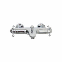 Gallant traditional thermostatic bath shower mixer tap wall mounted - chrome