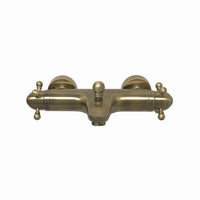Gallant traditional thermostatic bath shower mixer tap wall mounted - antique bronze