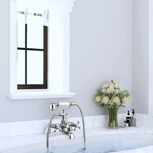 Buy Beaumont Chrome Traditional Bath Shower Mixer Tap Crosshead online UK