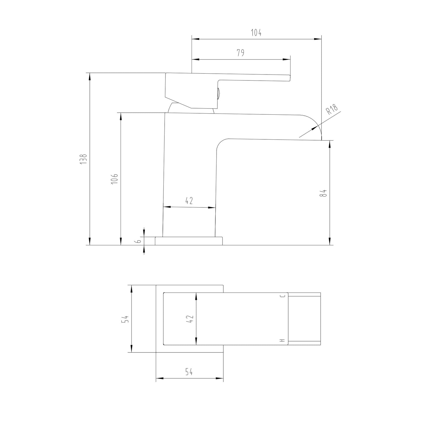 Plaza basin mixer tap + slotted waste - brushed brass