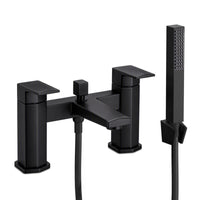 Milly geo inspired hexagonal bath shower mixer tap filler - matt black
