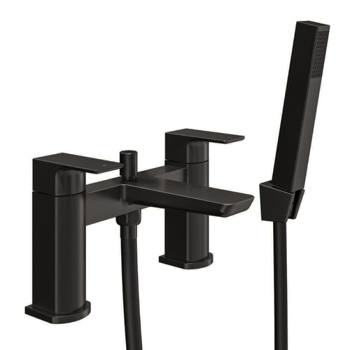 Buy Mykonos contemporary bath shower mixer tap - matt black online UK