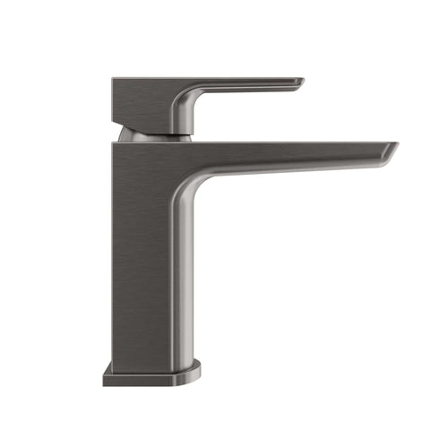 Buy Mykonos contemporary basin sink mixer tap with waste - gunmetal grey online UK