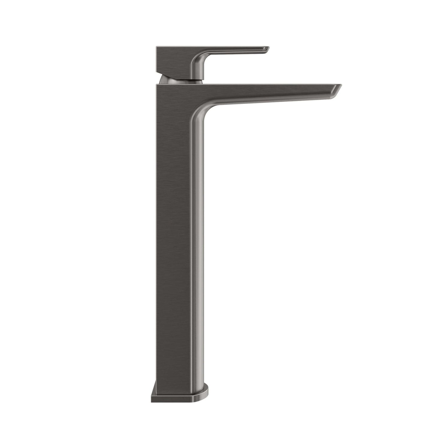 Mykonos basin mixer tap high rise - gunmetal grey
