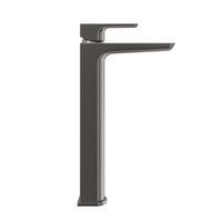 Mykonos basin mixer tap high rise - gunmetal grey
