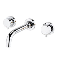 Zara contemporary wall mounted basin mixer tap (3TH) - chrome