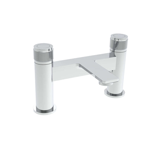 Buy Hoxton bath filler with knurling push button - chrome online UK