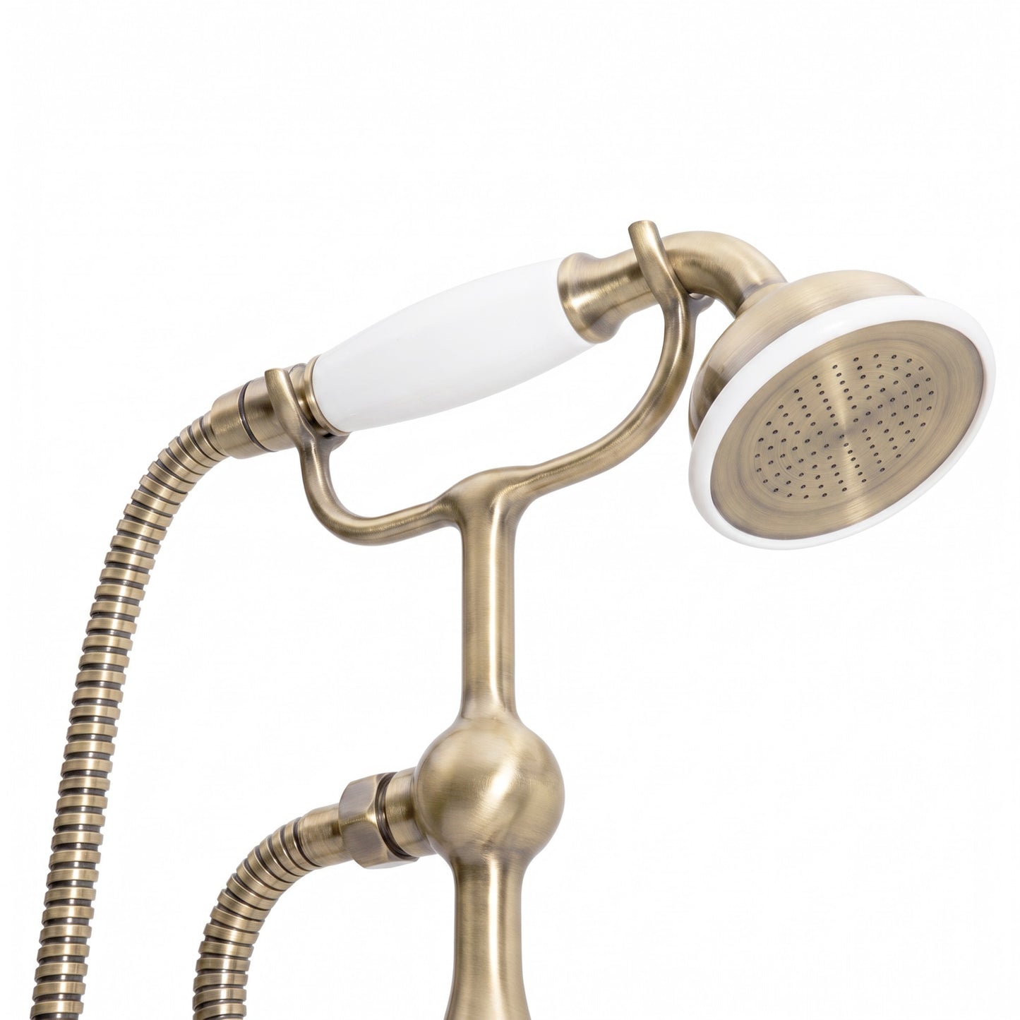 Camberley traditional freestanding bath shower mixer - antique brass