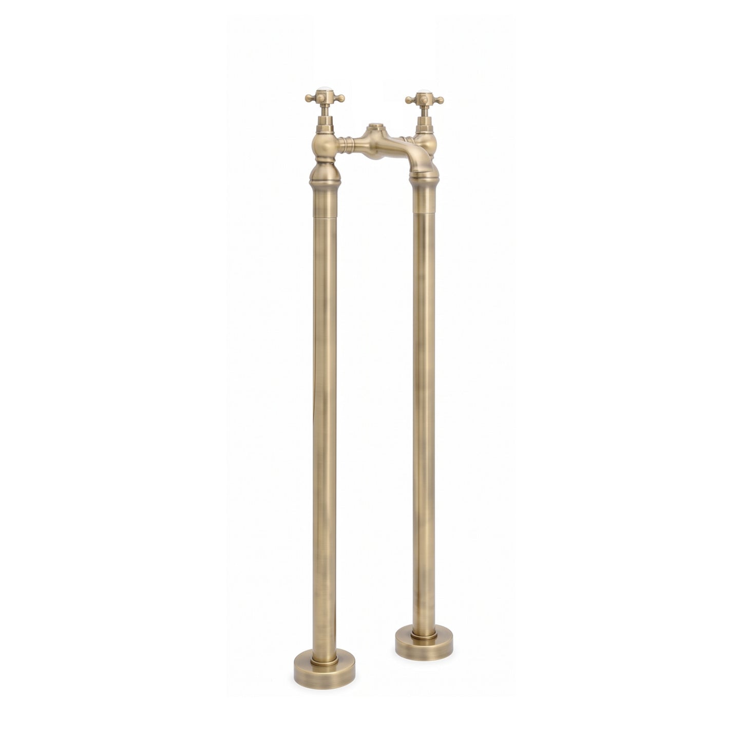 Camberley traditional freestanding bath mixer tap crosshead - antique brass