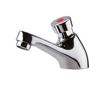 Ergo non concussive basin single pillar tap time adjustable - chrome (hot & cold indicators)