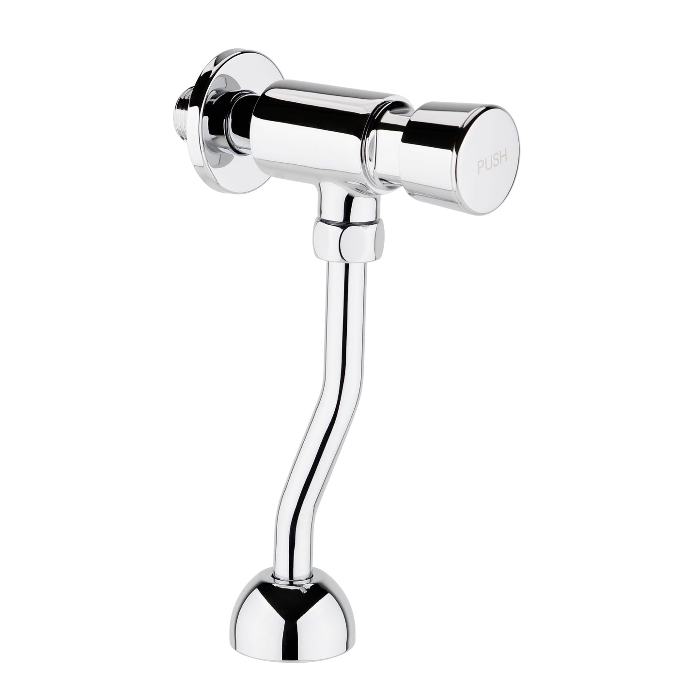 Vision non concussive time adjustable urinal flush valve with pipe exposed - chrome